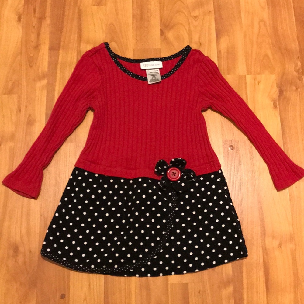 🍁Bonnie Jean Red Polka Dress🍁